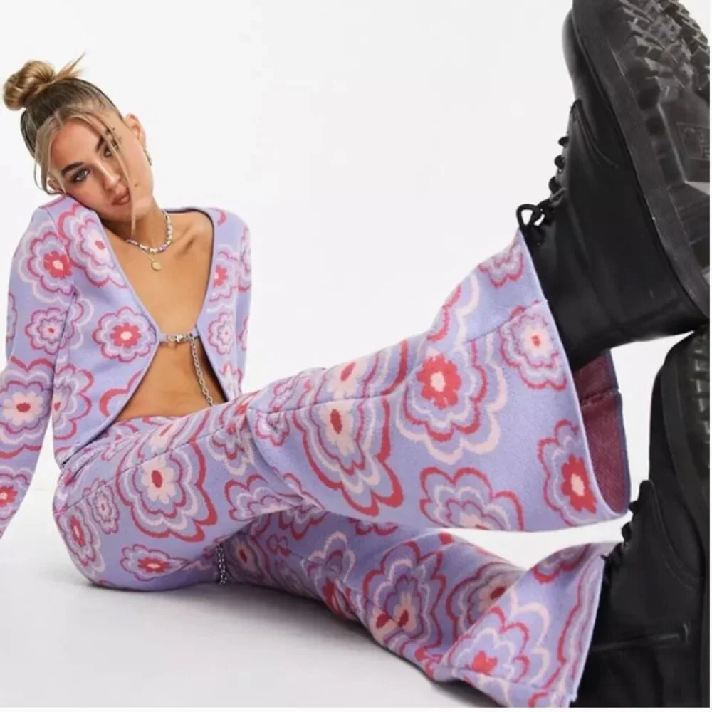NWT Ragged Priest Flower Power Knit Set